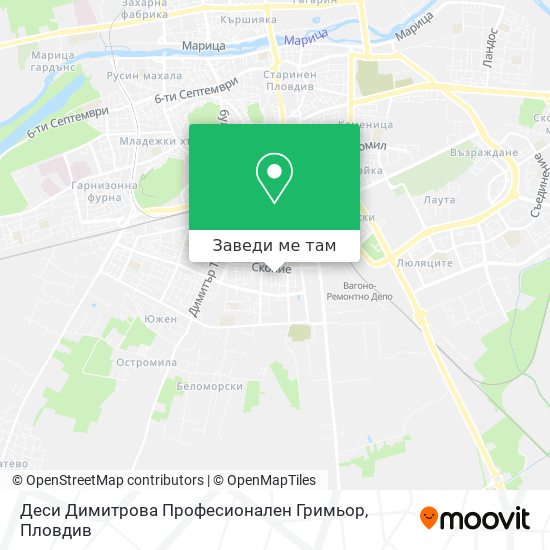 Деси Димитрова Професионален Гримьор карта