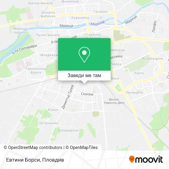 Евтини Борси карта