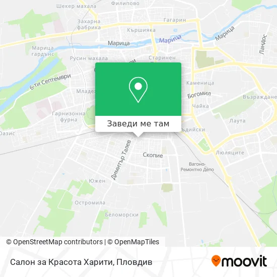 Салон за Красота Харити карта