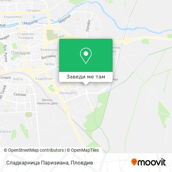 Сладкарница Паризиана карта