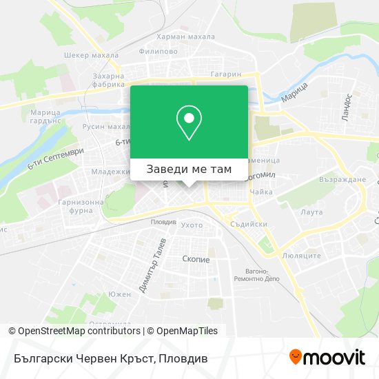 Български Червен Кръст карта