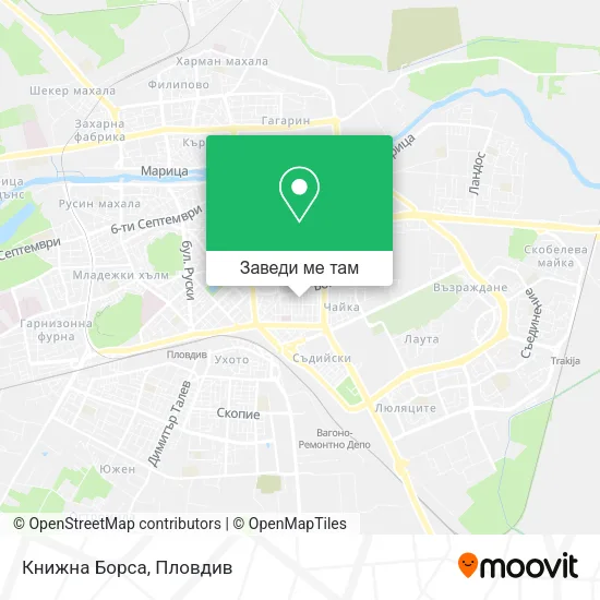 Книжна Борса карта