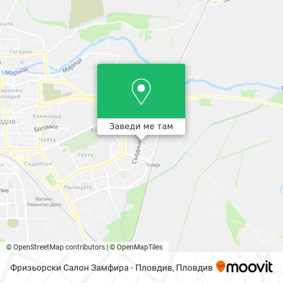 Фризьорски Салон Замфира - Пловдив карта