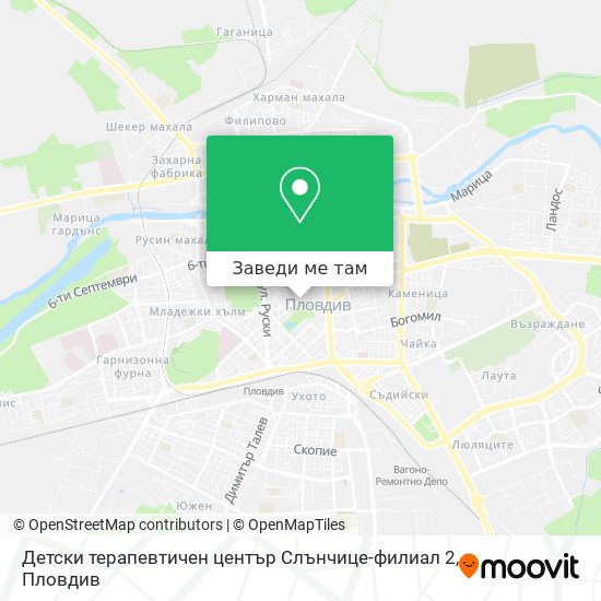 Детски терапевтичен център Слънчице-филиал 2 карта