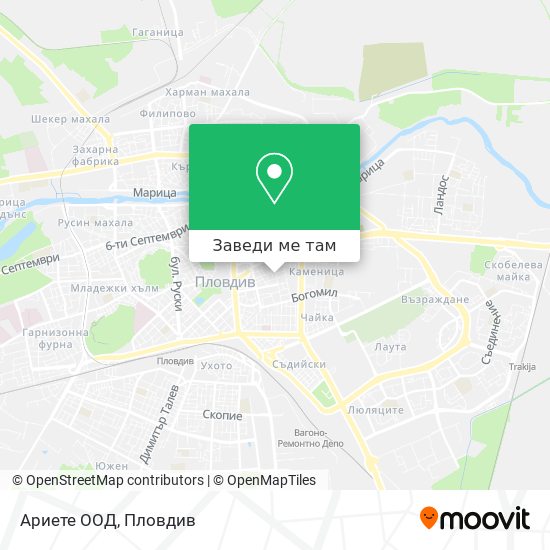 Ариете ООД карта