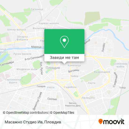 Масажно Студио Ив карта