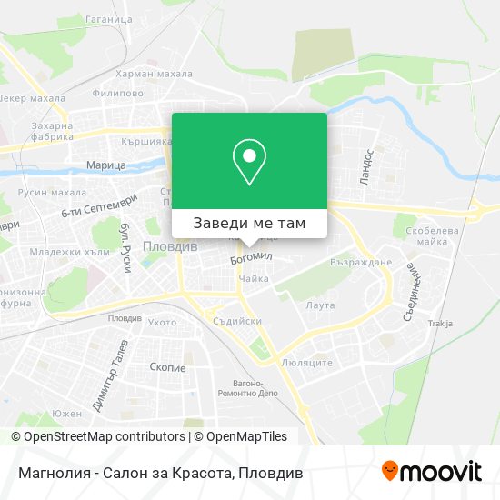 Магнолия - Салон за Красота карта