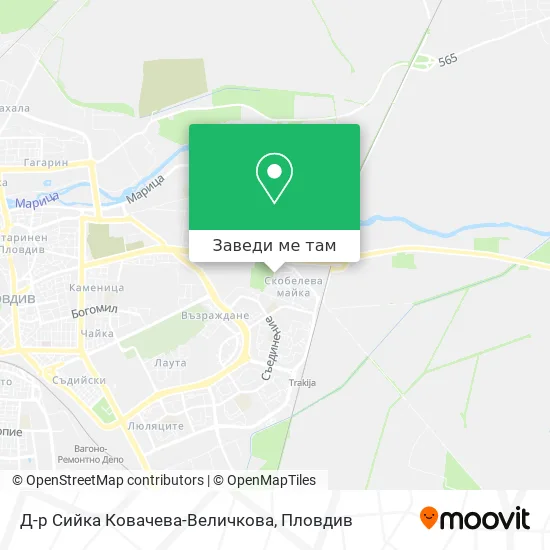 Д-р Сийка Ковачева-Величкова карта
