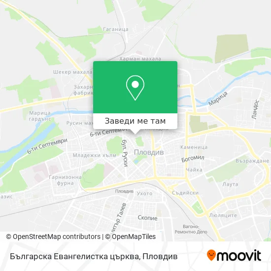 Българска Евангелистка църква карта