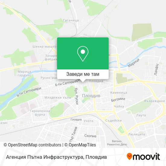 Агенция Пътна Инфраструктура карта