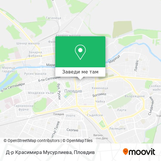 Д-р Красимира Мусурлиева карта