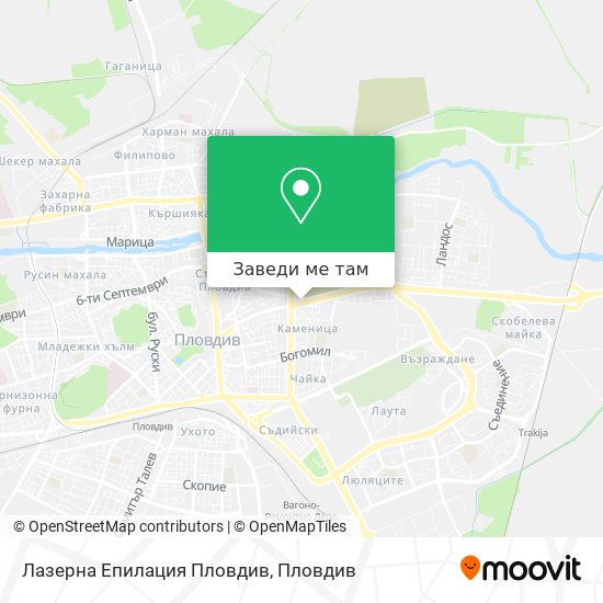 Лазерна Епилация Пловдив карта