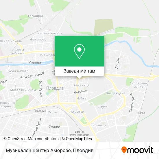 Музикален център Аморозо карта