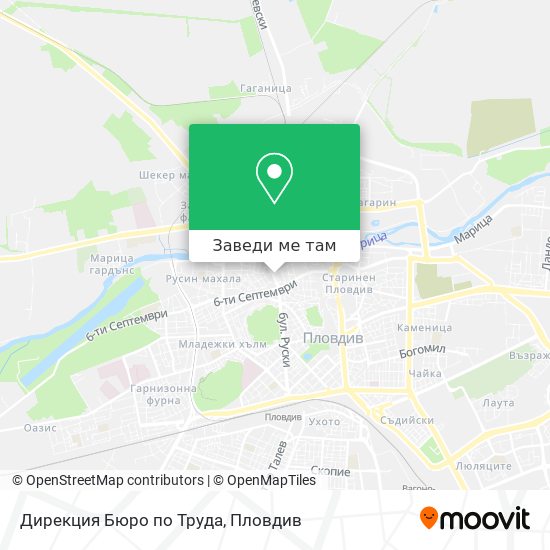 Дирекция Бюро по Труда карта