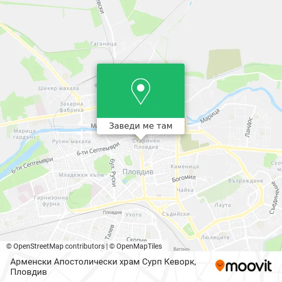 Арменски Апостолически храм Сурп Кеворк карта