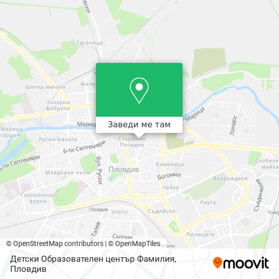 Детски Образователен център Фамилия карта