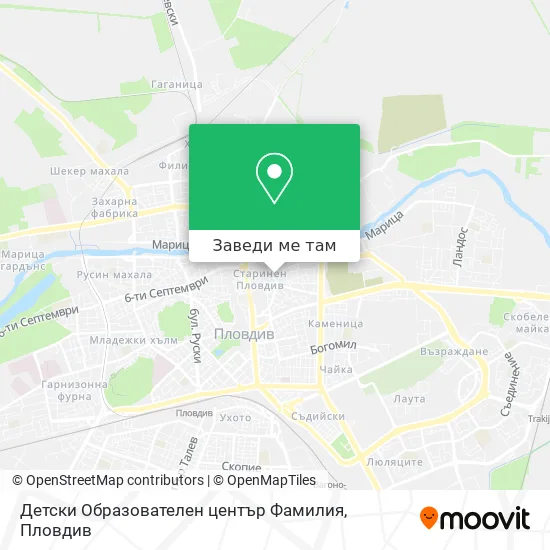 Детски Образователен център Фамилия карта