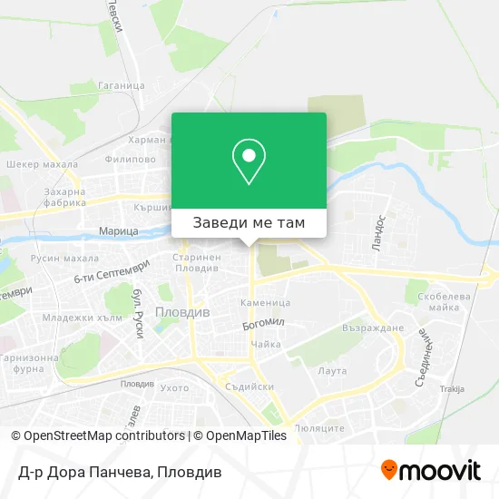 Д-р Дора Панчева карта