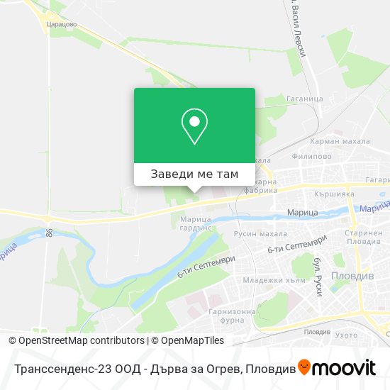 Транссенденс-23 ООД - Дърва за Огрев карта