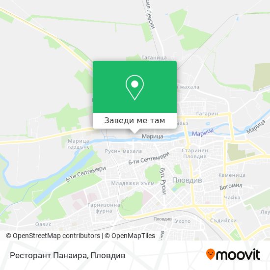 Ресторант Панаира карта