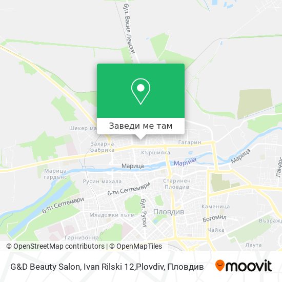 G&D Beauty Salon, Ivan Rilski 12,Plovdiv карта