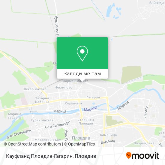 Кауфланд Пловдив-Гагарин карта