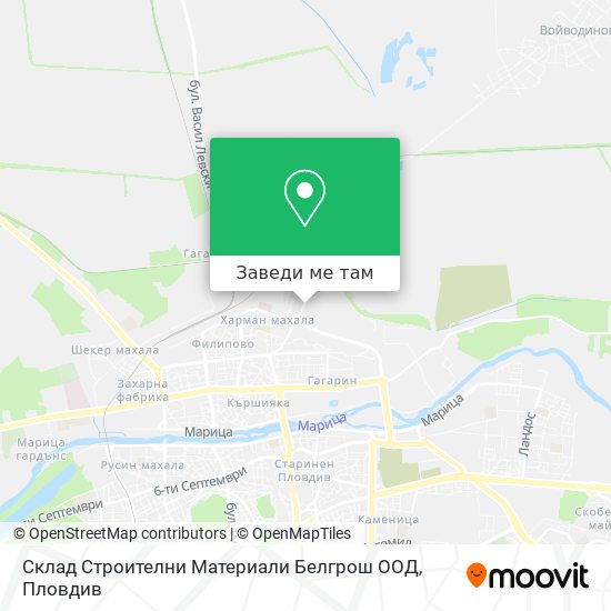 Склад Строителни Материали Белгрош ООД карта