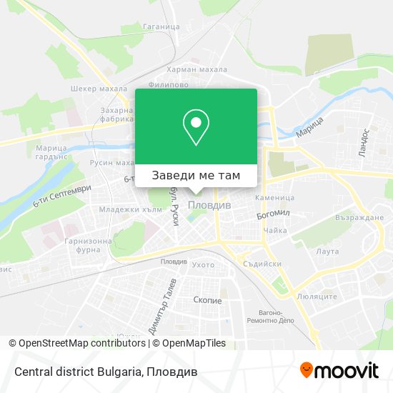 Central district Bulgaria карта