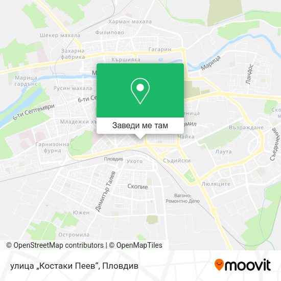 улица „Костаки Пеев“ карта