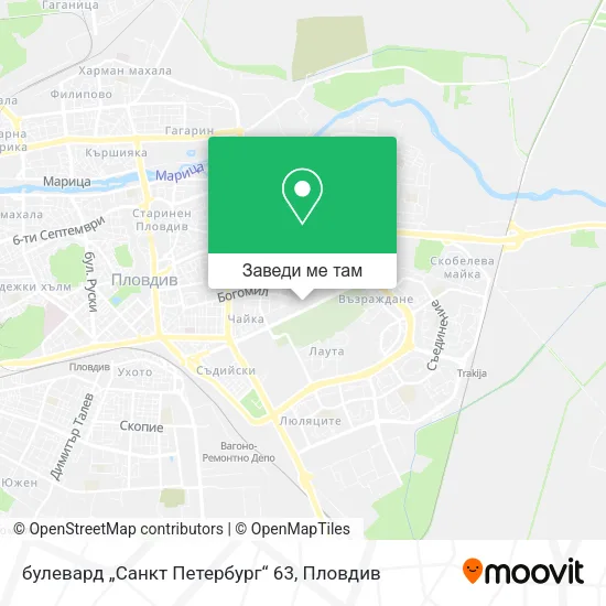 булевард „Санкт Петербург“ 63 карта