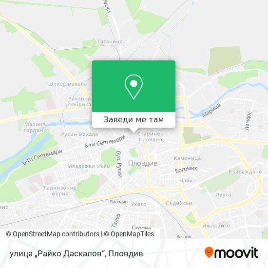улица „Райко Даскалов“ карта