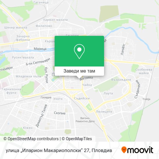 улица „Иларион Макариополски“ 27 карта