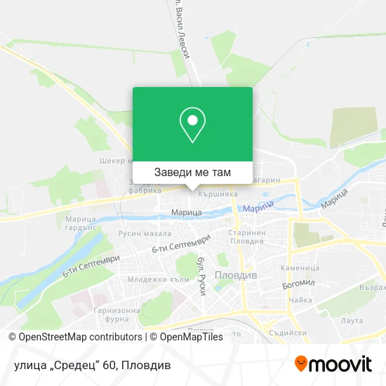 улица „Средец“ 60 карта