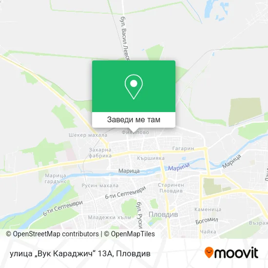 улица „Вук Караджич“ 13А карта