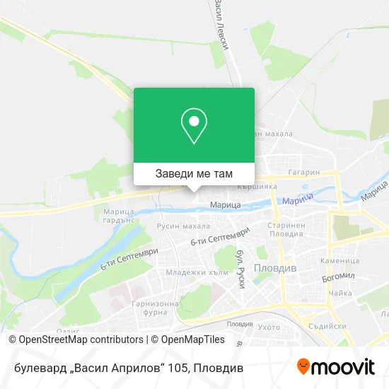 булевард „Васил Априлов“ 105 карта