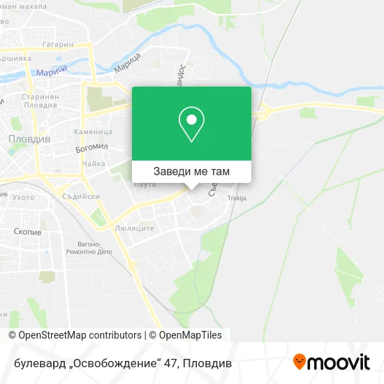 булевард „Освобождение“ 47 карта