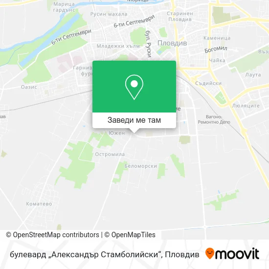 булевард „Александър Стамболийски“ карта