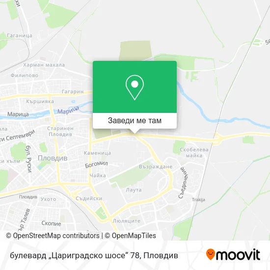 булевард „Цариградско шосе“ 78 карта