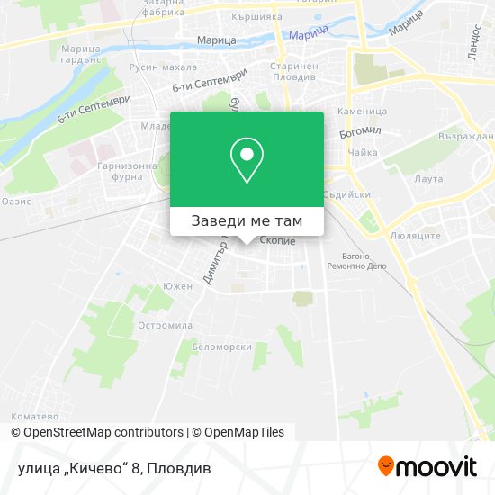 улица „Кичево“ 8 карта