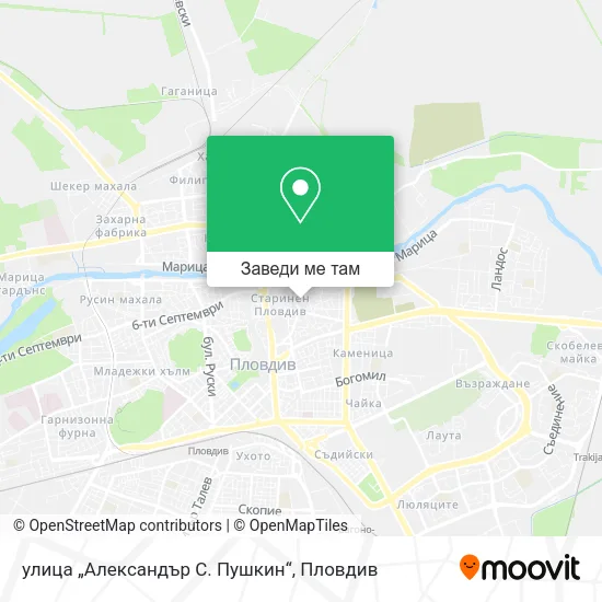 улица „Александър С. Пушкин“ карта