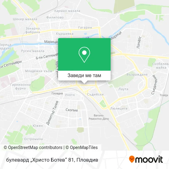 булевард „Христо Ботев“ 81 карта