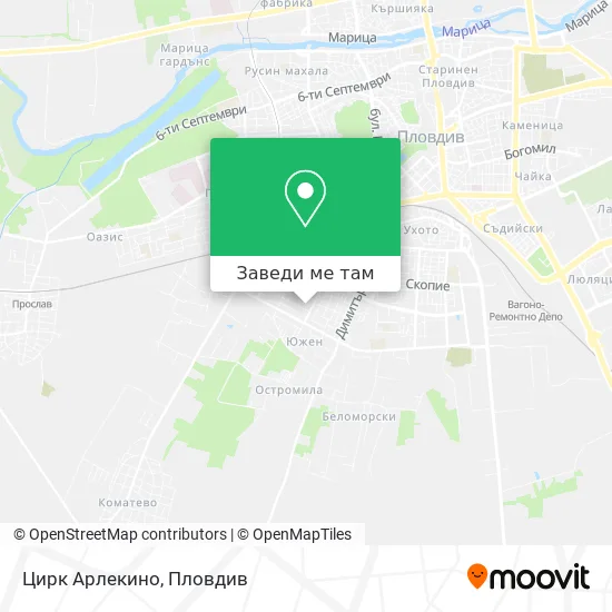 Цирк Арлекино карта