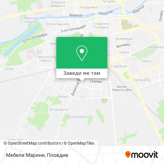 Мебели Марини карта