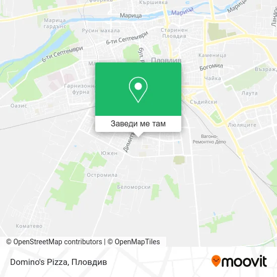 Domino's Pizza карта