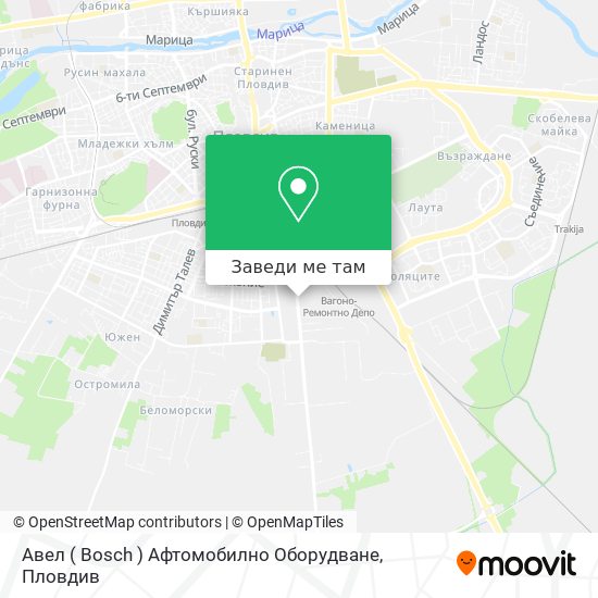 Авел ( Bosch ) Афтомобилно Оборудване карта