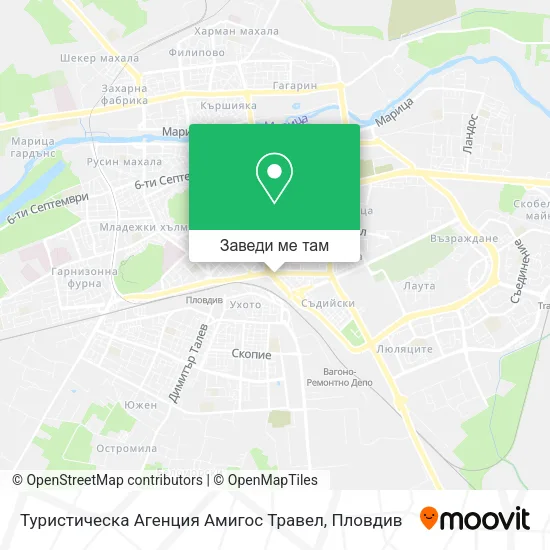 Туристическа Агенция Амигос Травел карта