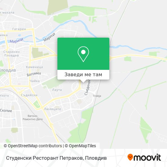Студенски Ресторант Петраков карта