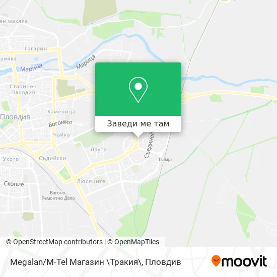 Megalan/M-Tel Магазин \Тракия\ карта