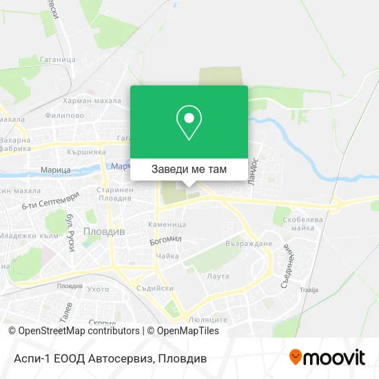 Аспи-1 ЕООД Автосервиз карта