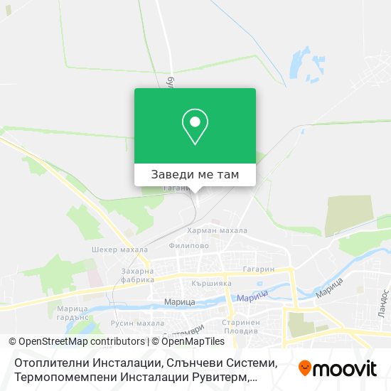 Отоплителни Инсталации, Слънчеви Системи, Термопомемпени Инсталации Рувитерм карта